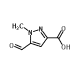 CAS#: 221323-55-3， 5-Formyl-1-Methyl-1H-Pyrazole-3-Carboxylic Acid