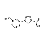 CAS#: 222180-25-8， 5-(3-Formylphenyl)-2-Thiophenecarboxylic Acid