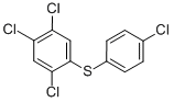 structure of CAS# 2227-13-6, 1,2,4-Trichloro-5-[(4-Chlorophenyl)Thio]-Benzene;1,2,4-Trichloro-5-(4-Chlorophenyl)Sulfanyl-Benzene;1,2,4-Trichloro-5-[(4-Chlorophenyl)Thio]Benzene;P-Chlorophenyl-2,4,5-Trichlorophenyl Sulfide