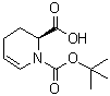 structure of CAS# 222851-92-5, (2S)-1-{[(2-Methyl-2-Propanyl)Oxy]Carbonyl}-1,2,3,4-Tetrahydro-2-Pyridinecarboxylic Acid;(S)-1-Boc-2-Piperidene-6-carboxylic acid;(S)-1-BOC-2-PIPERIDENE-6-CARBOXYLICACID;(S)-1-Boc-2-Piperidine-6-carboxylic acid