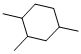 structure of CAS# 2234-75-5, 1,2,4-Trimethylcyclohexane;Cyclohexane, 1,2,4-Trimethyl-;Nsc18907;1,2,4-Trimethylcyclohexane Mixture Of Isomers