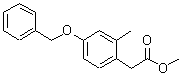 structure of CAS# 223406-97-1, Methyl [4-(Benzyloxy)-2-Methylphenyl]Acetate;(4-Benzyloxy-2-methyl-phenyl)-acetic acid methyl ester;BENZENEACETIC ACID,2-METHYL-4-(PHENYLMETHOXY)-, METHYL ESTER;Methyl 2-methyl-4-benzyloxyphenylacetate