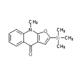 CAS#: 223668-18-6， 9-Methyl-2-(Trimethylsilyl)Furo[2,3-b]Quinolin-4(9H)-One