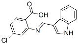 CAS#: 22394-35-0， 4-Chloro-2-(1H-Indol-3-Ylmethyleneamino)Benzoic Acid