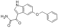 结构式 CAS# 22424-62-0, alpha-氧代-5-(苯基甲氧基)-1H-吲哚-3-乙酰胺