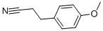 structure of CAS# 22442-48-4, 4-Methoxy-Benzenepropanenitrile;3-(4-Methoxyphenyl)Propionitrile;4-10-00-00638 (Beilstein Handbook Reference);4-Methoxybenzenepropanenitrile