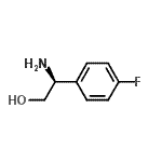 structure of CAS# 224434-01-9, (2S)-2-Amino-2-(4-Fluorophenyl)Ethanol;(2S)-2-AMINO-2-(4-FLUOROPHENYL)ETHAN-1-OL;(2S)-2-Amino-2-(4-fluorophenyl)ethanol;(2S)-2-Amino-2-(4-fluorophényl)éthanol