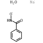 structure of CAS# 22513-32-2, Benzohydroxamic acid sodium salt hydrate;(Benzoylamino)oxydanide de sodium, hydrate (1:1:1);Benzamide, N-hydroxy-, sodium salt, hydrate (1:1:1);Natrium-(benzoylamino)oxidanidhydrat (1:1:1)