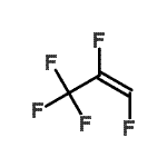 structure of CAS# 2252-83-7, (1E)-1,2,3,3,3-Pentafluoro-1-Propene;(1E)-1,2,3,3,3-Pentafluoroprop-1-ene, E-HFC-1225ye;(1E)-1H-Pentafluoroprop-1-ene;1,2,3,3,3<wbr>-Pentaflu<wbr>oropropen<wbr>e, 1,2-Di<wbr>fluoro-1-<wbr>(trifluor<wbr>omethyl)e<wbr>thene, HF<wbr>C-1225ye