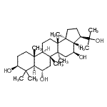 CAS#: 22550-76-1， (3beta,6alpha,16beta,21beta)-Hopane-3,6,16,22-Tetrol