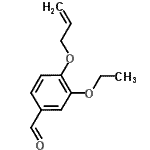 结构式 CAS# 225939-36-6, 4-(烯丙氧基)-3-乙氧基苯甲醛