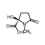 CAS 登录号：22671-35-8， 2-羟基-1-甲基-5-氧代-L-脯氨酸