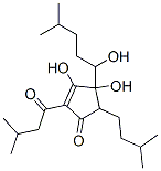 CAS 登录号:22748-58-9, 3,4-二羟基-4-(1-羟基-4-甲基戊基)-5-(3-甲基丁基)-2-(3-甲基-1-氧代丁基)环戊-2-烯-1-酮