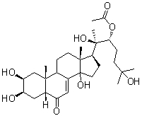 CAS#: 22799-02-6， (2beta,3beta,5beta,22R)-2,3,14,20,25-Pentahydroxy-6-Oxocholest-7-En-22-Yl Acetate