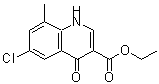 structure of CAS# 228728-86-7, Ethyl 6-Chloro-8-Methyl-4-Oxo-1,4-Dihydro-3-Quinolinecarboxylate;6-chloro-<wbr>4-hydroxy<wbr>-8-methyl<wbr>quinoline<wbr>-3-carbox<wbr>ylic ethy<wbr>l ester;MFCD00173359;AG-670/25097011
