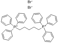 structure of CAS# 22884-31-7, Pentamethylenebis(Triphenylphosphonium Bromide);Triphenyl-(5-Triphenylphosphaniumylpentyl)Phosphonium Dibromide;Pentamethylenebis(Triphenylphosphonium) Bromide
