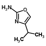 structure of CAS# 229003-15-0, 4-Isopropyl-1,3-Oxazol-2-Amine;2-Oxazolamine,4-(1-methylethyl)-;4-isopropyloxazol-2-amine