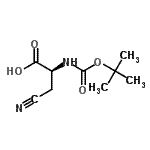 CAS#: 229028-67-5， (2S)-3-Cyano-2-({[(2-Methyl-2-Propanyl)Oxy]Carbonyl}Amino)Propanoic Acid