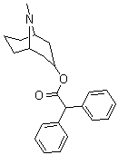 CAS#: 2291-55-6， (9-Methyl-9-Azabicyclo[3.3.1]Nonan-7-Yl) 2,2-Di(Phenyl)Acetate