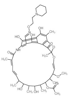 CAS#: 22912-87-4， 3-[[[2-(1-Piperidinyl)Ethoxy]Imino]Methyl]Rifamycin