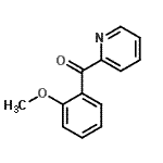 结构式 CAS# 22945-63-7, (2-甲氧基苯基)(2-吡啶基)甲酮