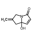 CAS#: 229496-94-0， 7A-Hydroxy-6-Methylene-5,6,7,7A-Tetrahydro-3H-Pyrrolizin-3-One