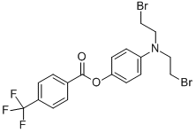 CAS#: 22953-42-0， 4-(Bis(2-Bromoethyl)Amino)-Phenol 4-(alpha,alpha,alpha-Trifluoromethyl)Benzoate