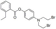 CAS 登录号：22954-13-8， 2-乙基苯甲酸 4-[二(2-溴乙基)氨基]苯基酯