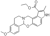 CAS#: 23062-91-1， Ethyl 9-methoxy-2-methyl-3,11,12,14-tetrahydro-6aH-indolo[4',5':5,6][1,3]oxazino[2,3-a]isoquinoline-1-carboxylate