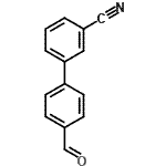 结构式 CAS# 230647-84-4, 4'-甲酰基-3-联苯甲腈