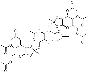 CAS#: 230963-27-6， O-3,4,6-Tri-O-acetyl--D-mannopyranosylethylidyne-(1-23)-O-[3,4,6-tri-O-acetyl--D-mannopyranosylethylidyne-(1-26)]-1,2-O-ethylidene--D-mannopyranose Acetate