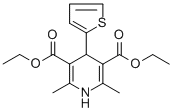 CAS#: 23118-58-3， Diethyl 2,6-Dimethyl-4-Thiophen-2-Yl-1,4-Dihydropyridine-3,5-Dicarboxylate