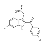 CAS#: 231292-16-3， [6-Chloro-2-(4-Chlorobenzoyl)-1H-Indol-3-Yl]Acetic Acid