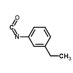 structure of CAS# 23138-58-1, 1-Ethyl-3-Isocyanatobenzene;1-Ethyl-3-isocyanato-benzene;3-EtC6H4NCO;3-ethylbenzenisocyanate