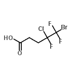 structure of CAS# 232602-79-8, 5-Bromo-4-chloro-4,5,5-trifluoropentanoic acid;5-Bromo-4-chloro-4,5,5-trifluoropentanoic acid 97%;5-Bromo-4-chloro-4,5,5-trifluoropentanoic acid, >97%;5-Bromo-4-chloro-4,5,5-trifluoropentanoicacid