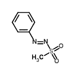 structure of CAS# 23265-32-9, (E)-1-(Methylsulfonyl)-2-Phenyldiazene;(methylsulfonyl)phenyldiazene;1-(Methylsulfonyl)-2-phenyldiazene;MFCD09864971