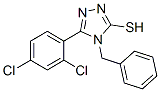 structure of CAS# 23282-91-9, 4-Benzyl-5-(2,4-Dichlorophenyl)-4H-1,2,4-Triazole-3-Thiol;4-(Benzyl)-5-(2,4-Dichlorophenyl)-2H-1,2,4-Triazole-3-Thione;A1711/0072942;St5426694