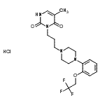CAS#: 232953-52-5， 5-Methyl-3-(3-{4-[2-(2,2,2-Trifluoroethoxy)Phenyl]-1-Piperazinyl}Propyl)-2,4(1H,3H)-Pyrimidinedione Hydrochloride (1:1)