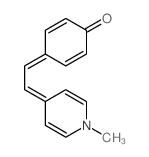 structure of CAS# 23302-83-2, 4-[(1-Methyl-4(1H)-pyridinylidene)ethylidene]-2,5-cyclohexadien-1-one;4-[2-(1-Methyl-4-Pyridylidene)Ethylidene]Cyclohexa-2,5-Dien-1-One;4-[2-(1-Methyl-4-Pyridylidene)Ethylidene]-1-Cyclohexa-2,5-Dienone;Nciopen2_005368