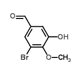 CAS#: 23354-30-5， 3-Bromo-5-Hydroxy-4-Methoxybenzaldehyde