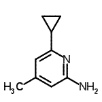 CAS#: 234110-18-0， 6-Cyclopropyl-4-Methyl-2-Pyridinamine