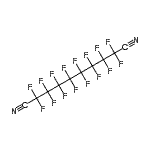 structure of CAS# 2342-09-8, Hexadecafluorodecanedinitrile;2,2,3,3,4<wbr>,4,5,5,6,<wbr>6,7,7,8,8<wbr>,9,9-hexa<wbr>decafluor<wbr>odecanedi<wbr>nitrile;9/8/2342;Hexadecaf<wbr>luorodeca<wbr>ne-1,10-d<wbr>initrile,<wbr> Hexadeca<wbr>fluorooct<wbr>ane-1,10-<wbr>dicarboni<wbr>trile