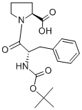 结构式 CAS# 23420-32-8, N-[(1,1-二甲基乙氧基)羰基]-L-苯丙氨酰-L-脯氨酸