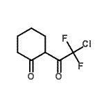 CAS 登录号：2343-34-2， 2-[氯(二氟)乙酰基]环己酮