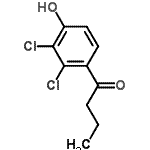 CAS#: 2350-46-1， 1-(2,3-Dichloro-4-Hydroxyphenyl)-1-Butanone