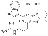 CAS#: 23510-45-4， N-[3-[3,7-Dihydro-6-(1H-Indol-3-Yl)-2-(1-Methylpropyl)-3-Oxoimidazo[1,2-a]Pyrazin-8-Yl]Propyl]-Guanidine Hydrobromide (1:2)