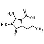 CAS#: 237076-40-3， 2-Amino-3-Methyl-4-Oxo-5-Propyl-1-Imidazolidinecarboxylic Acid