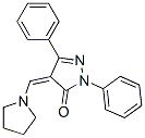 CAS#: 23711-44-6， 2,5-Diphenyl-4-(1-Pyrrolidinylmethylene)-2H-Pyrazol-3(4H)-One