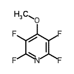structure of CAS# 2375-90-8, 2,3,5,6-Tetrafluoro-4-Methoxypyridine;2,3,5,6-tetrafluoro-4-methoxypyridine;MFCD08691738