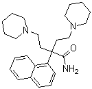 CAS#: 2390-11-6， 2-Naphthalen-1-Yl-4-Piperidin-1-Yl-2-(2-Piperidin-1-Ylethyl)Butanamide